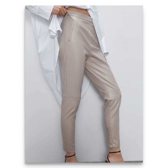 Zara faux leather leggings - blogger's fav… - Picture 4 of 6